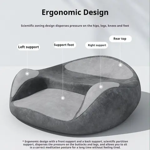 Cushion-Floor Pillow For Women Large Comfortable Meditation Cushion Foam Floor Cushion Seating For Adults-Premium Yoga Pillow