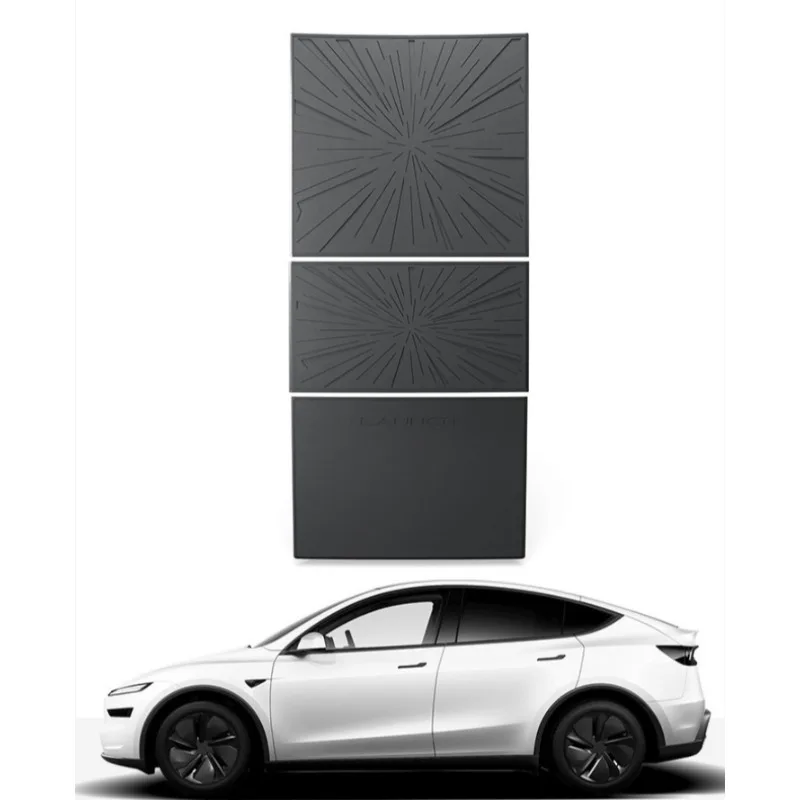 Central Control Panel for Tesla Model3 Highland Model Y/YL  Juniper 2026 Armrest Silicone Protection Patch Plaid Car Accessories