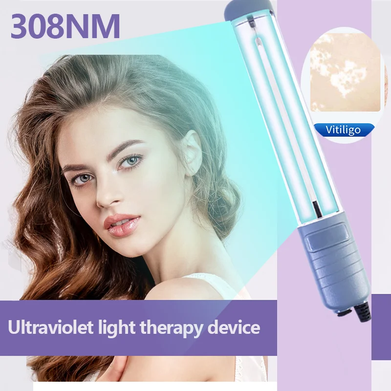 

Vitiligo Lamp for Home Use 308nm UVB Lamp for Vitiligo Phototherapy Light Therapy for Psoriasis Spots Eczema Skin Disease