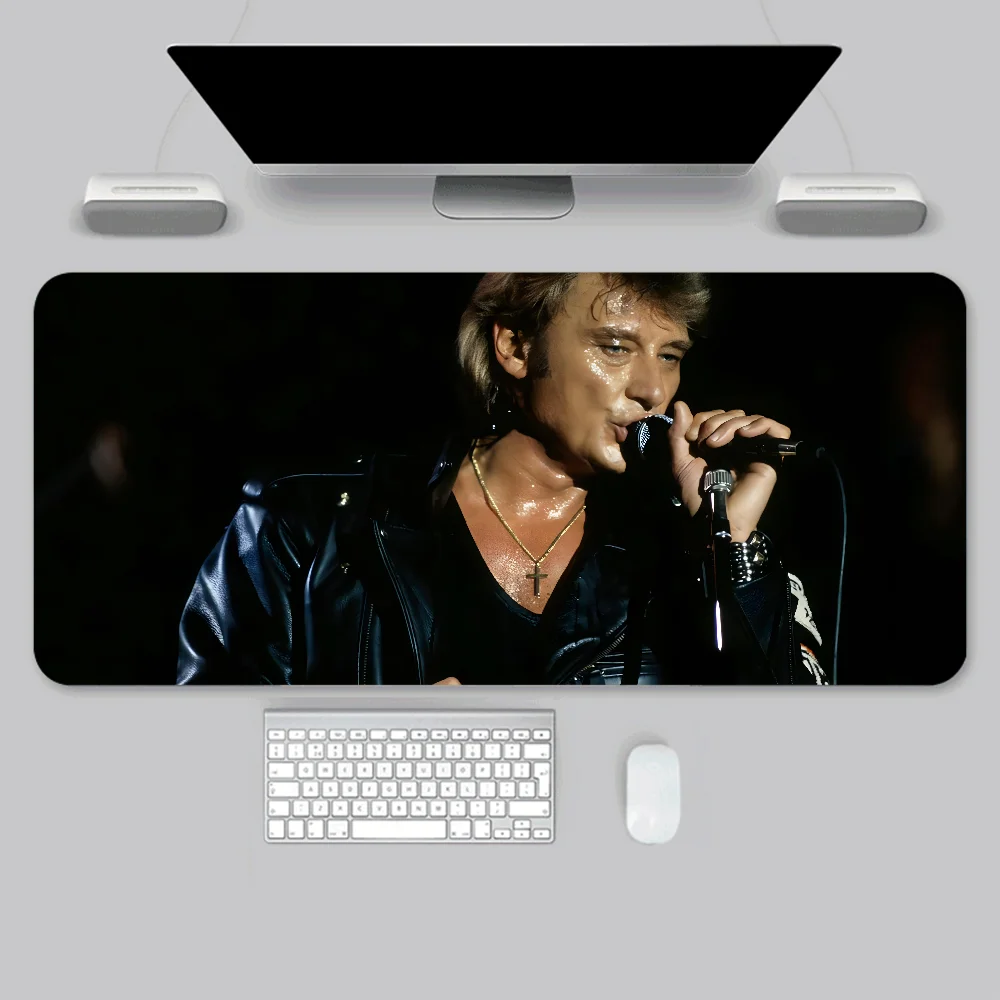 حصيرة ماوس Johnny Hallyday مع وسادة ، ملحقات مكتب للألعاب ، حصيرة حشوة لوحة مفاتيح رئيسية ، XXL ، 1 144
