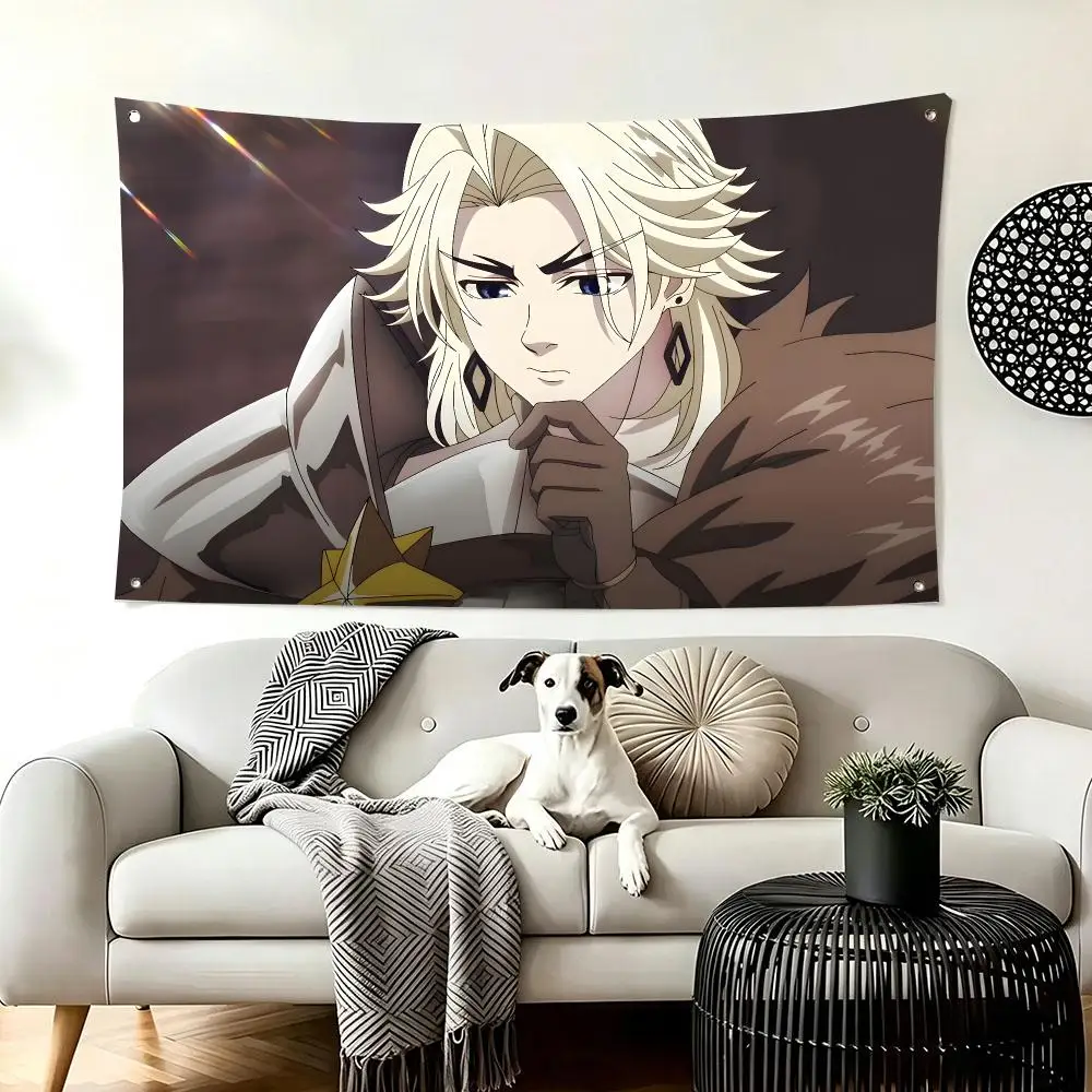 Fantasy Anime H-Heavy Knight Flags  For Living Room Home Dorm Decor Wall Outdoor Camping Party Banner Gifts