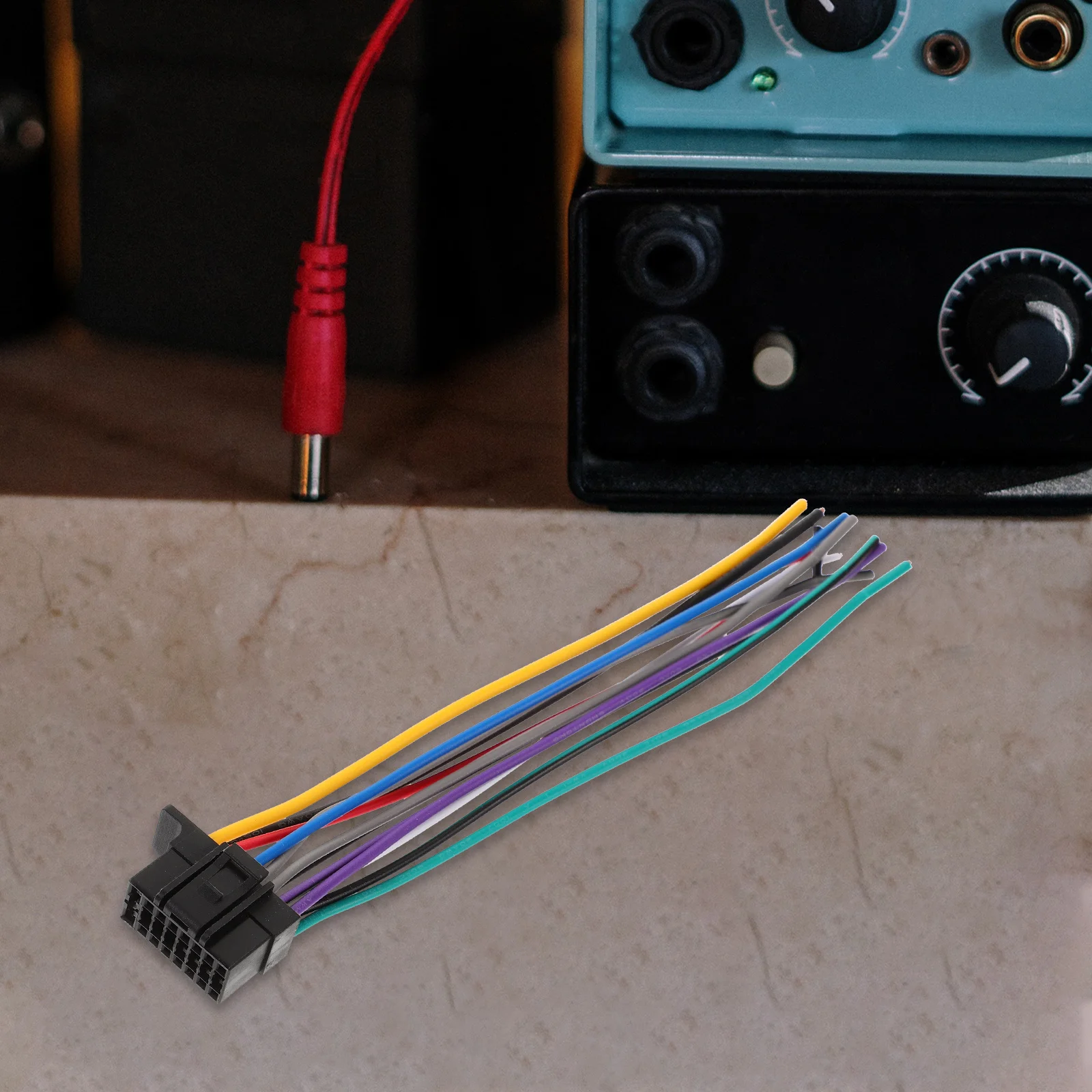 2Pcs Car Radio Wiring Harness Stereo Wiring Adapter Radio Wire Harness for Car Audio Installation Automotive Wire Speaker