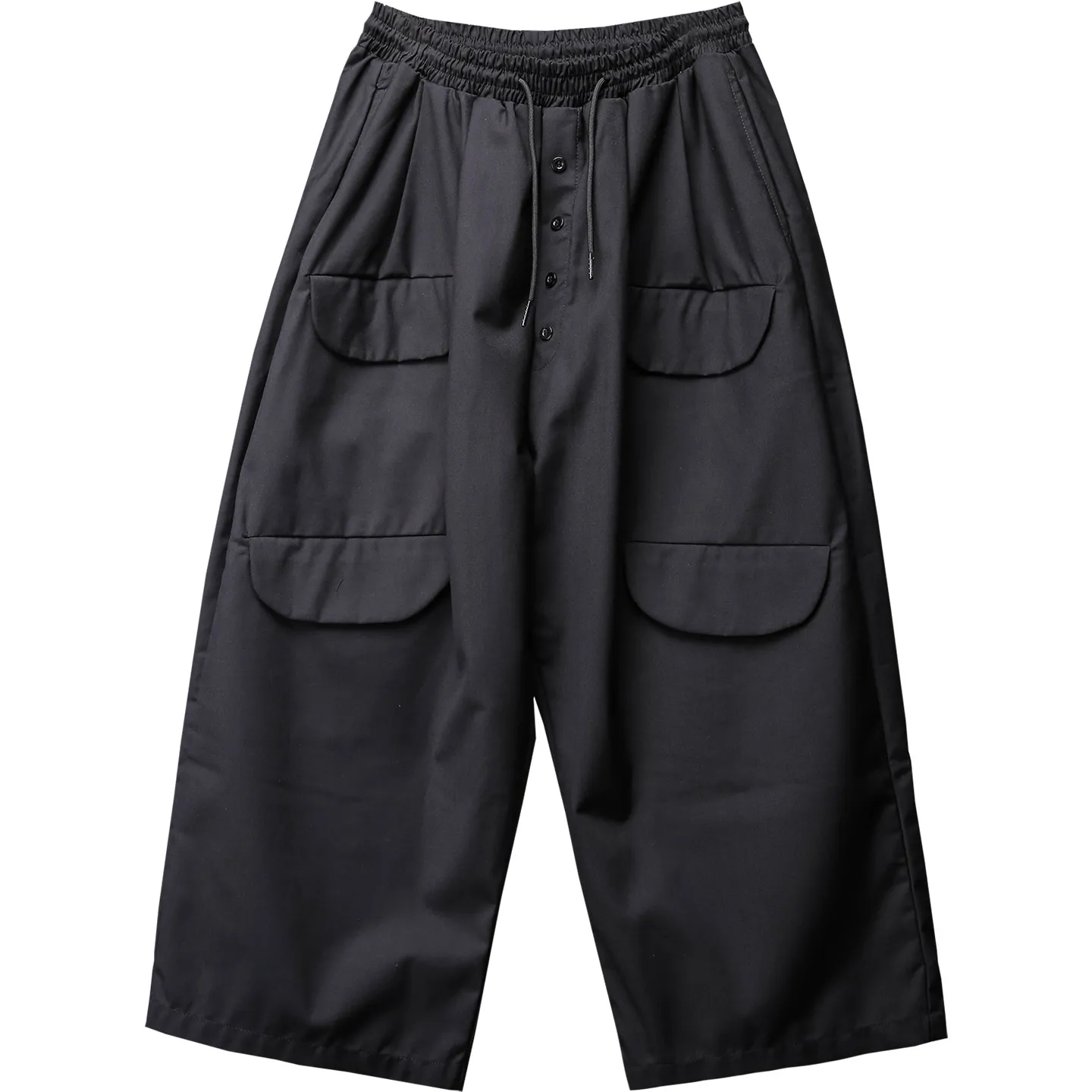 Dark Style Straight-Leg Pants Men's Autumn Designer Design Wide-Leg Pants Japanese Loose plus Size Cropped Pants