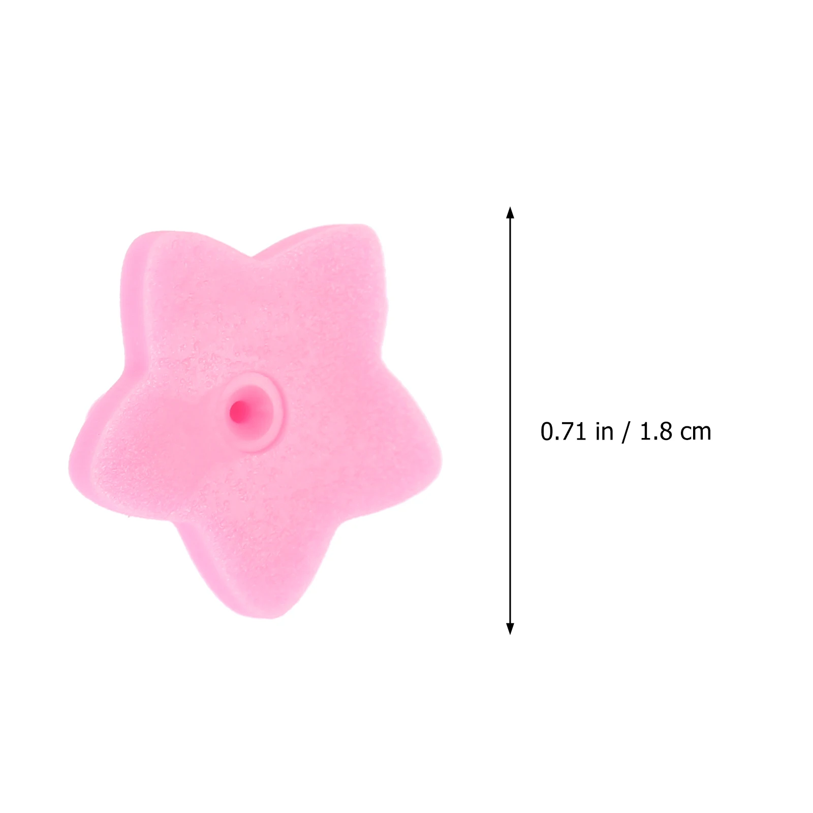 

100 PCS Star Badge Hat Pin Backing Cute Backings Holder Lapel Cap Pink Rubber Backs