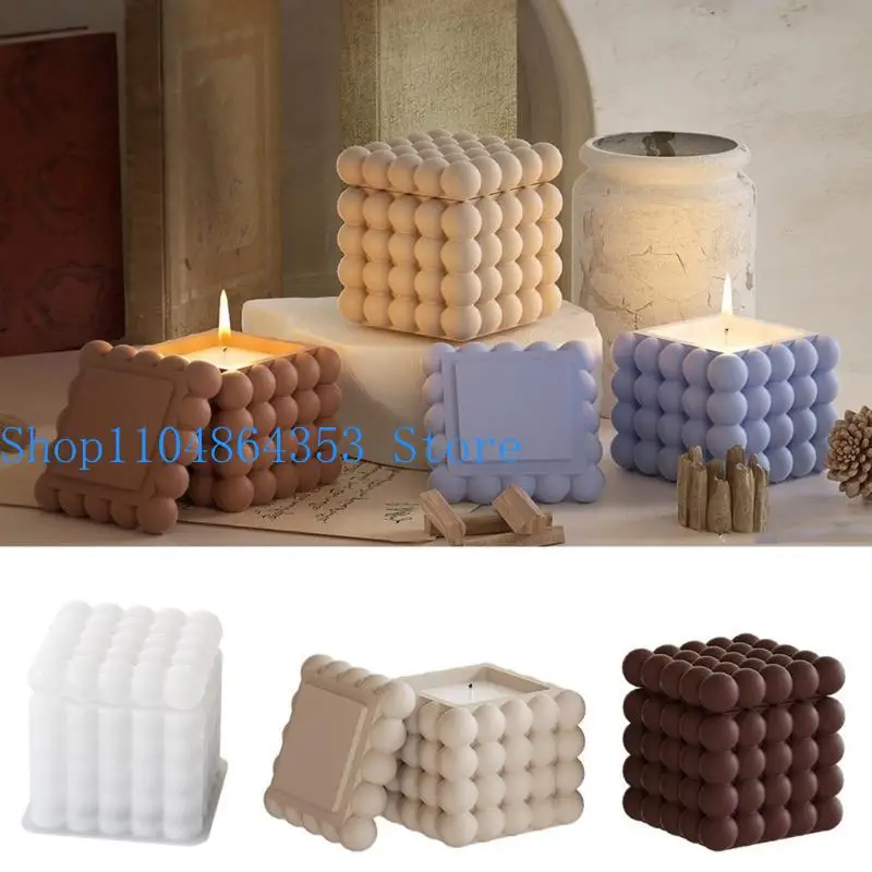 652F Jewelry Box Molds Cube Silicone Storage Box Mould Convenient Resin Mold Gift for DIYs Hand-making Crafts Lover