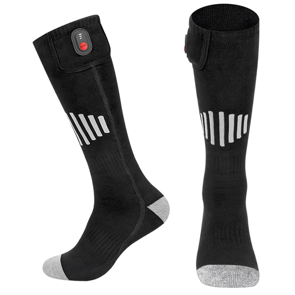 Chaussettes chauffantes hiver chaud 5000mAh extérieur bottes chauffantes motoneige chaussettes de Ski USB Rechargeable chaussettes chauffantes rembourrées