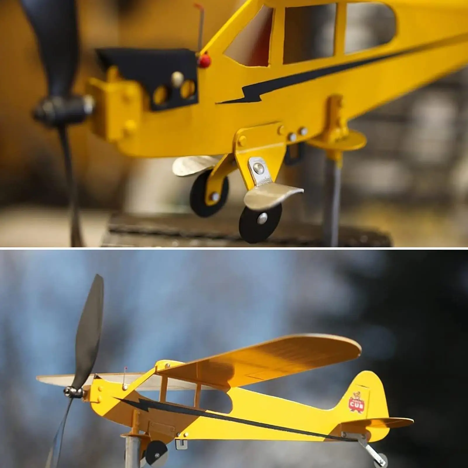 طائرة الرياح سبينر ثلاثية الأبعاد حديقة ديكور طائرة معدنية طائرة ريشة الطقس سقف خارجي مؤشر اتجاه الرياح لحديقة الفناء