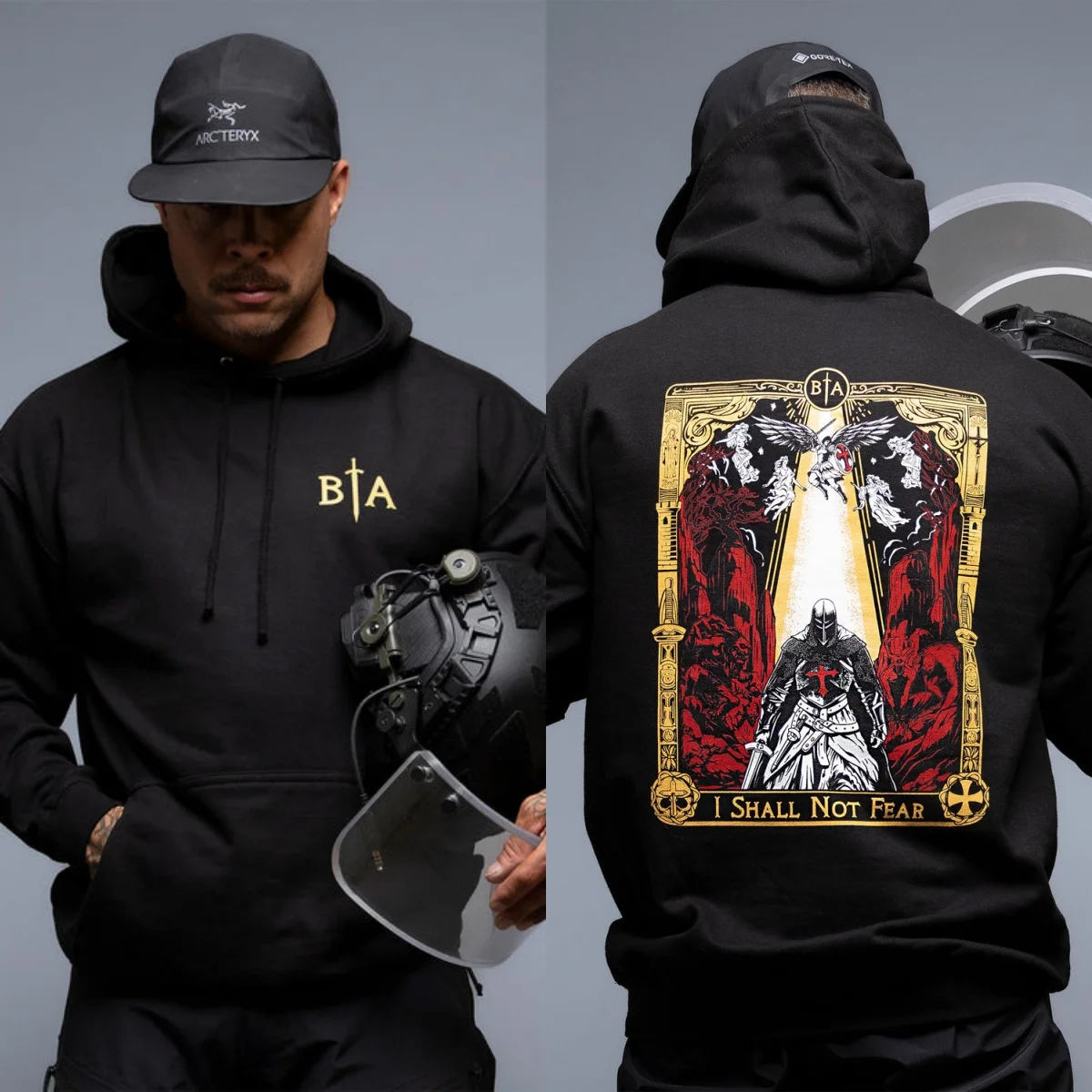 2026 No Fear Hoodie – Walk Unafraid Whatever Comes Graphic Cotton High-end Luxury Unisex Style Both of Men and Women