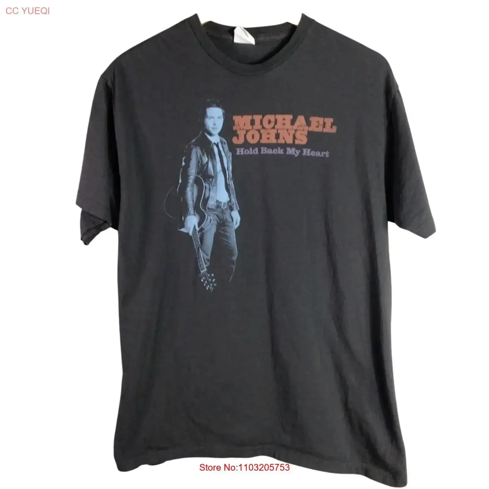 

Michael Johns Hold Back My Heart American Idol T Shirt Gray XL vintage Washed Breathable Slightly Stretched vintage Washed