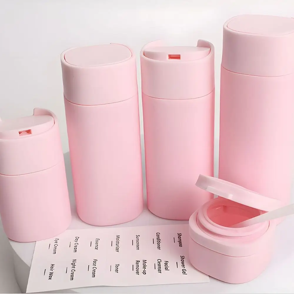 Portable Makeup Dispensing Bottles Empty Bottles Refillable Travel Bottles Set Nordic Style Leak Proof Cosmetic Containers