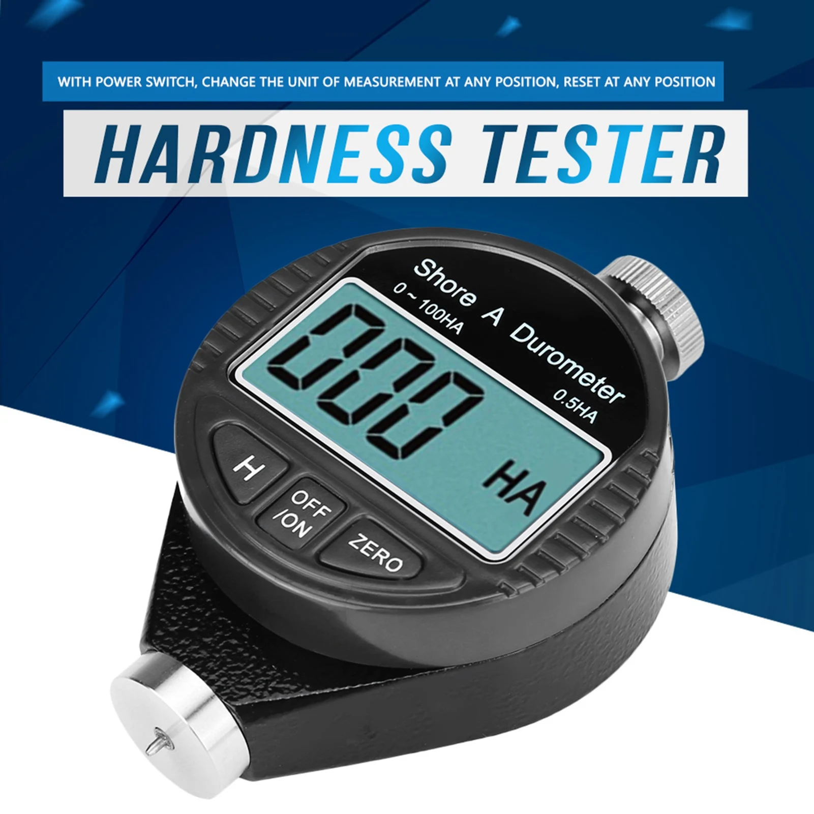 

Digital 100HD A Durometer Shore Rubber Hardness Tester LCD Display Meter Hardness,tester§rubber,hardness,tester§Tire,Durometer