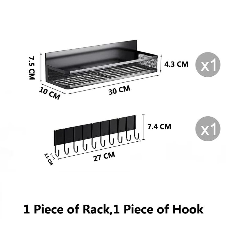 Metalen magnetische kruidenopbergrek voor koelkastoven Magnetische koelkastplank voor doe-het-zelf keuken Kruidenorganizer Magnetische plank