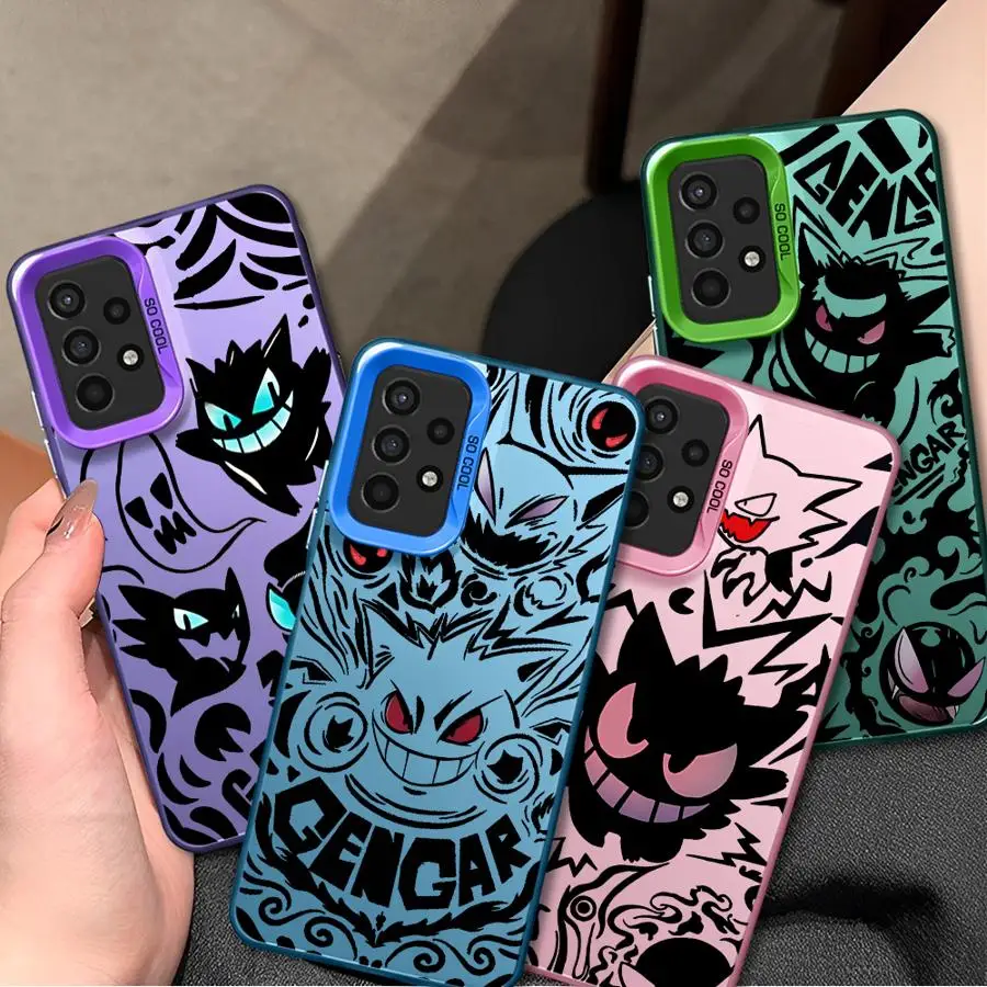 Comic Poison G-Gengar Phone Case for Samsung A55 A33 A25 A54 A22 A53 5G A72 A21s A32 A35 A51 A52s Shockproof Shell Cover