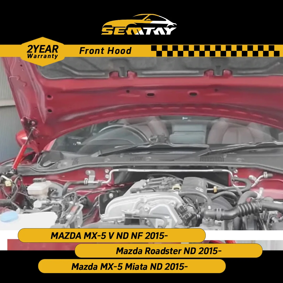 

Стойки капота SEMTAY для MAZDA MX-5 V NF/Roadster/Miata ND 2015-подъемник капота, пружинные амортизаторы, демпферы, совместимые автозапчасти