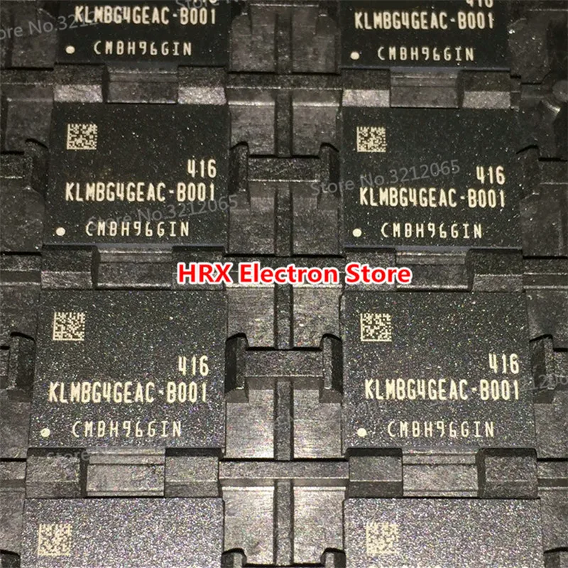 100% New Original KLMBG4GEAC-B001 32G BGA EMMC KLMBG4GEAC B001 (1-10piece)
