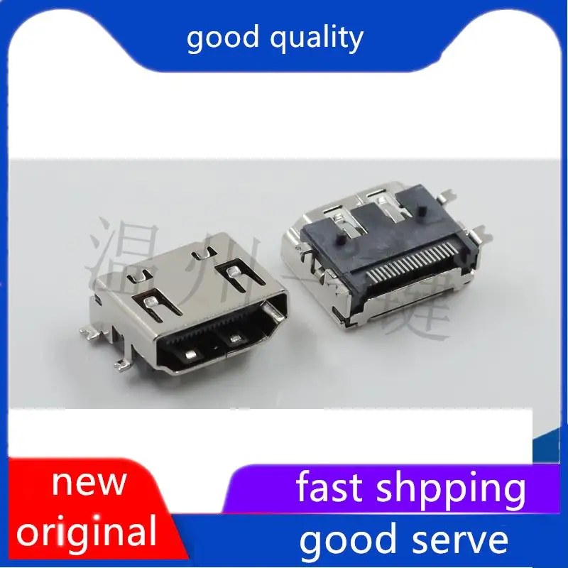 

10pcs original new HDMI full mount copper housing HDMI 4-pin mount high-definition transmission base HDMI 19P base with column