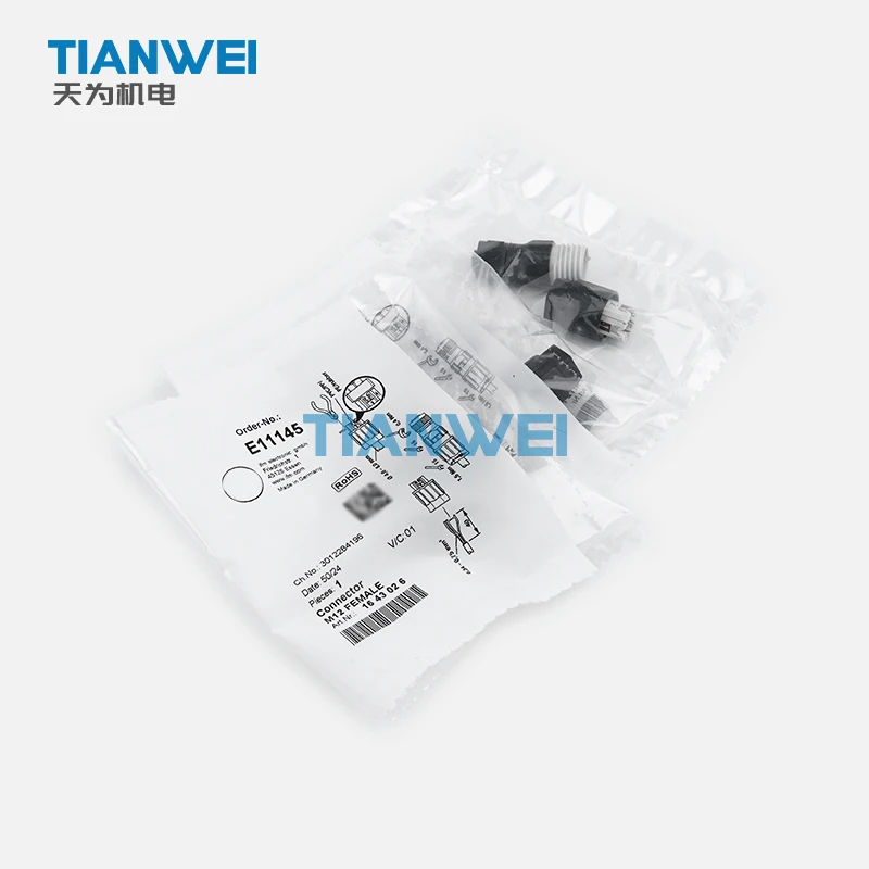 New and    Germany IFM E11145 Wirable Plug/ Connector