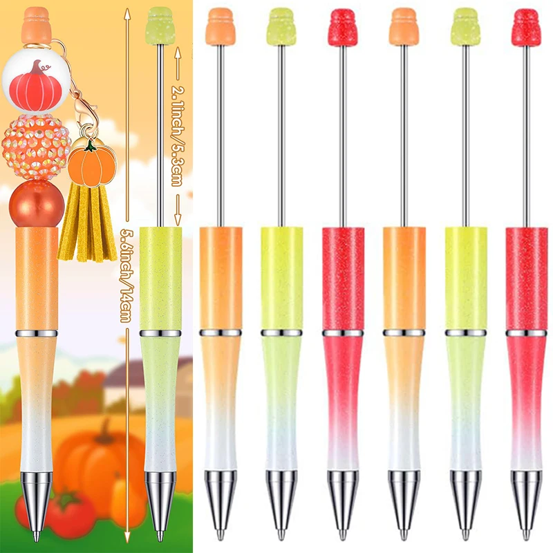 30 Stück Kunststoff Perlen Stift Perle Rollerball Stifte Perle Kugelschreiber sortiert Perlen Stift schwarze Tinte