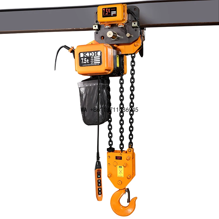 7500Kg 7.5Tons High Performance Electric Wire Rope Hoist Heavy Duty Lifting Equipment