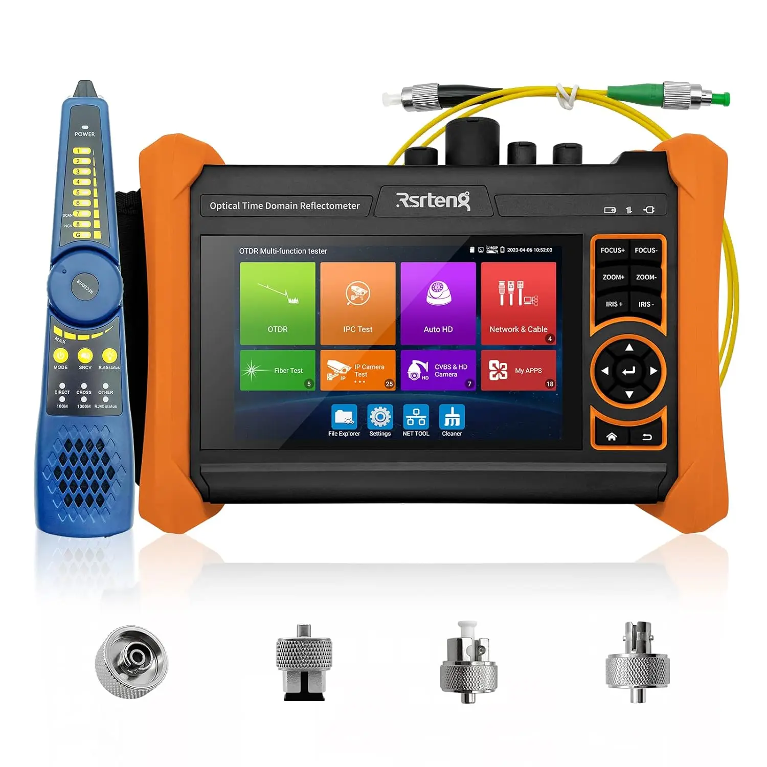 OTDR Optical Fiber Tester 1310/1550nm 28/26dB Range 150km CCTV Tester 12MP IP Camera Test OPM OLS LS Event Map Cable Test