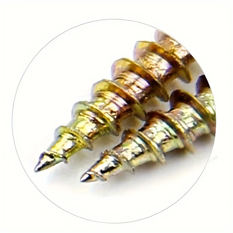 براغي ذاتية التنصت فئة 8.8 - رأس مسطح، ملولبة بالكامل للخشب - قفل ذاتي بقطر 3.5 مم بطول 16/20/25/30 مم #2