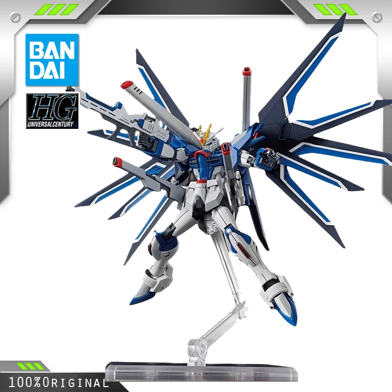 BANDAI Anime HG 1/144 RISING FREEDOM GUNDAM New Mobile Report Gundam Assembly Plastic Model Kit Action Toys Figures Gift