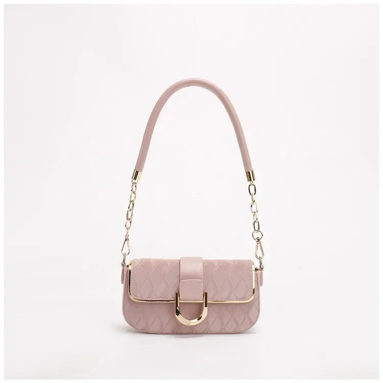 أنيقة بسيطة قوانغتشو المرأة تحت الإبط حقيبة 2025 نمط جديد واحد الكتف Crossbody الحلو حقيبة مربعة صغيرة