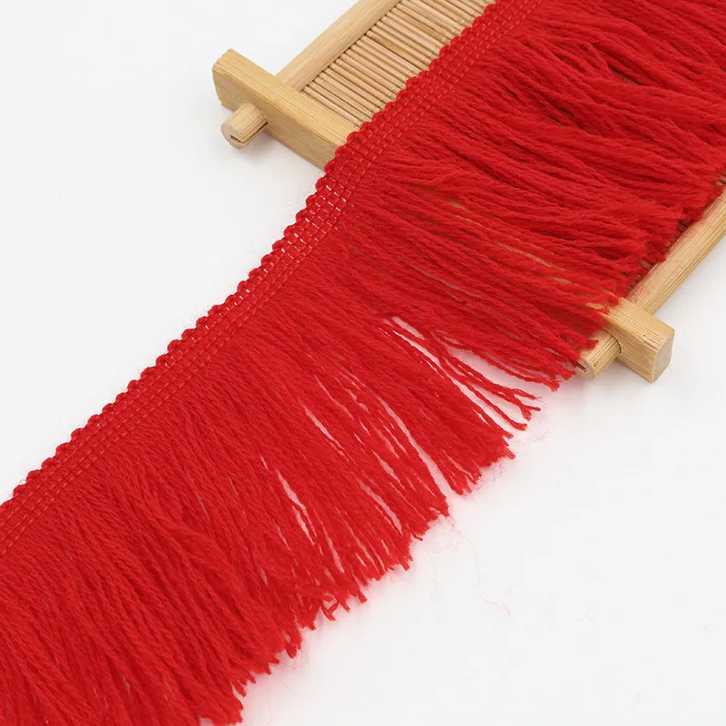 1M Blue Red Yellow Red Polyester Trimming Fringes Tassel Lace DIY Clothing Accessories Clothes Pillow Home Decoration 7cm Width