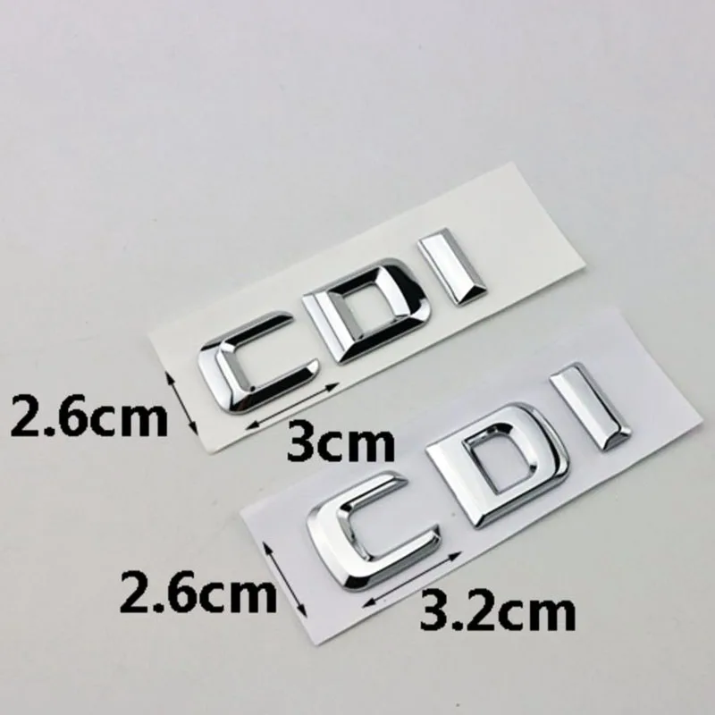 ملصق شارة بشعار CDI ، شعار ، 3D ABS ، أسود GL ، ML ، Car ، W204 ، A ، B ، C ، GLK ،