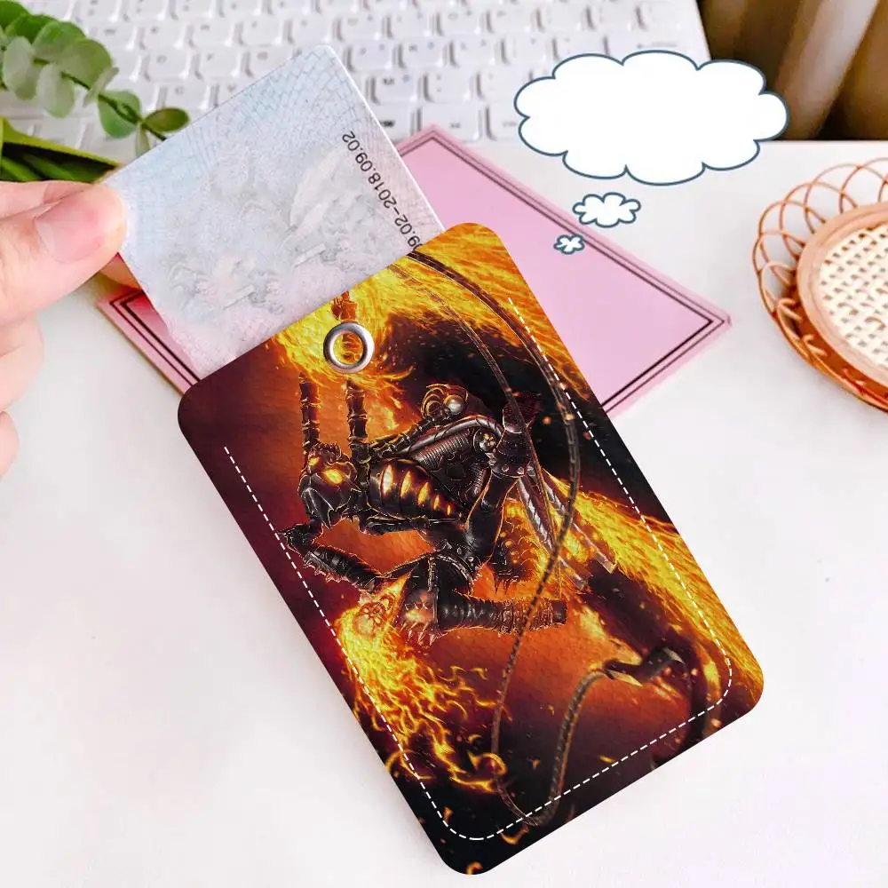 Ghost Rider 1pc INS Creative Cartoon Student Campus Card Holder For Meal Card, Bus Card, Work Card, Etc