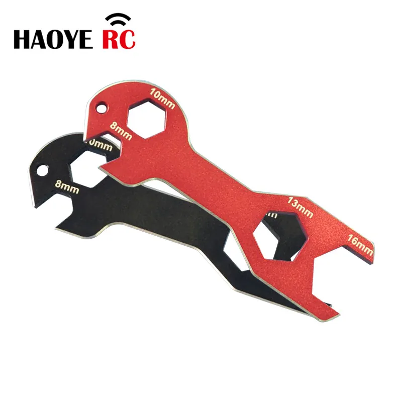 

Haoye 1 Pc Aluminum Alloy RC Car HSP High Quality 4 In 1 Spanner Hex Nut Wrench Tool 8mm 10mm 13mm 16mm Tool Vehicle RC Car Part