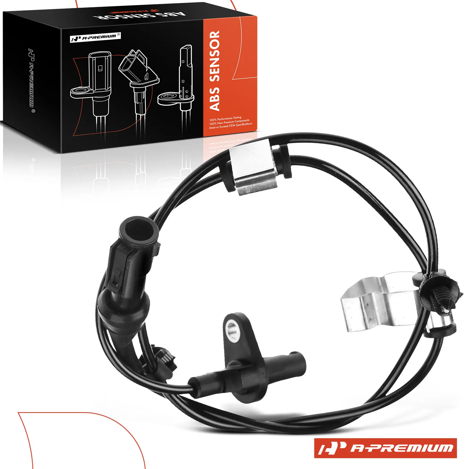 A-Premium Rear Passenger Side ABS Wheel Speed Sensor for Ford Edge 2007-2010 Lincoln MKX 2007-2010