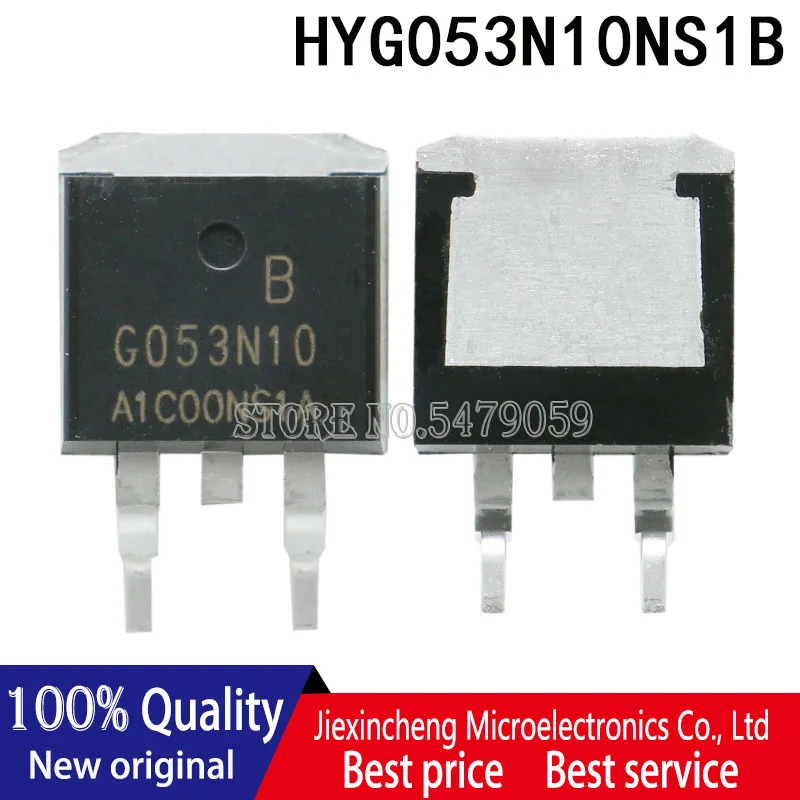 10 قطع 100% جديد الأصلي HYG053N10NS1B G053N10 HYG053N10 TO-263 MOSFET N/100 فولت/120A