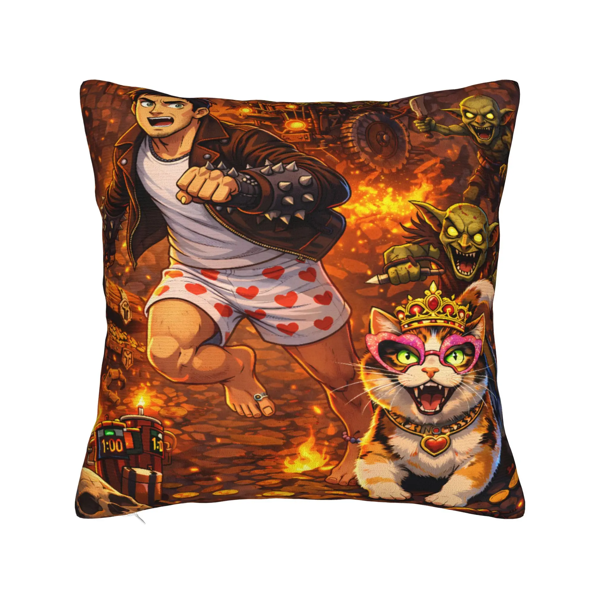 Dungeon Crawler Carls Pillowcases  Funny Pillow Case For Couch Sofa Bedroom Graphic Pillow Cover