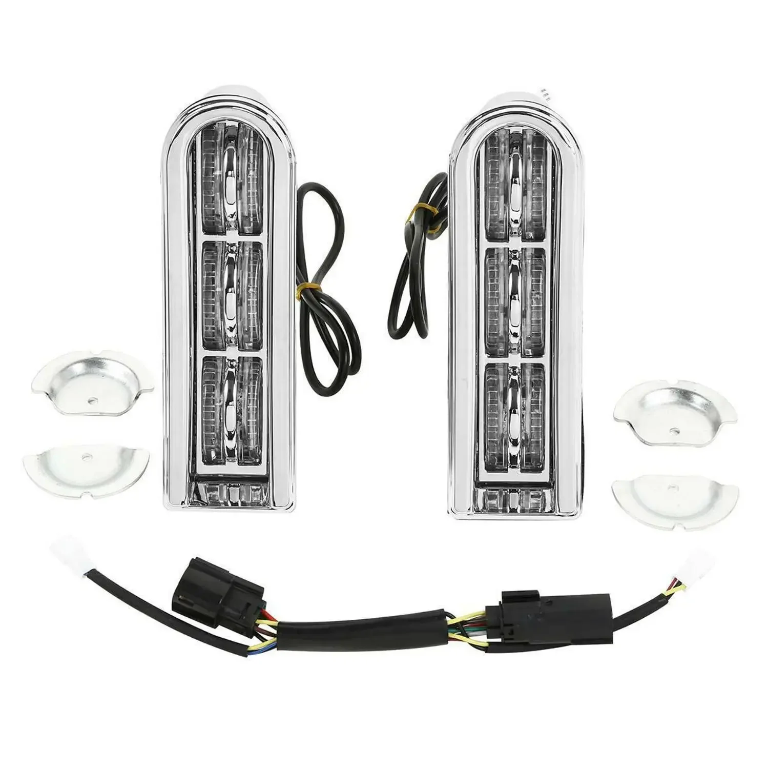 

Для Harley Touring Road King Street Electra Glide Ultra Classic Low 2014-2023 2019, светодиодные вставки для мотоцикла, опоры для седельной сумки