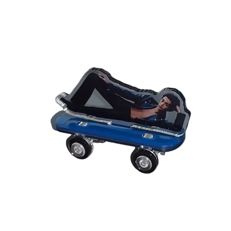 

Character Huang Zihong's Toys Fingures Scooter Acrylic Standing Funny Desktop Room Ornament Accessories Lover Collection Display
