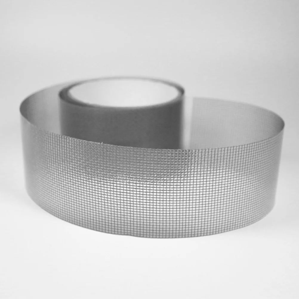 

Gray 50mm 2M Screen Door Repair Tape Self adhesive Mesh Patch Window Curtain Strong Adhesion Fix Insect proof Tear resistant