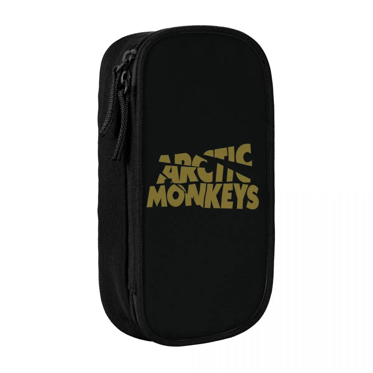 Arctic Monkeys Rock Band (2) Pencil Case Back To School Pencil Cases Canvas Students Retro Large Pencil Bag Stationery Organizer