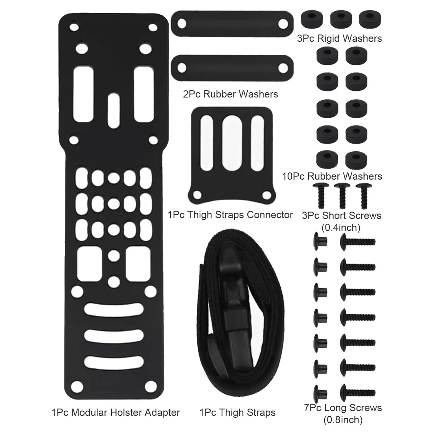 Adaptor sarung Pistol Modular taktis kompatibel, sarung Platform QLS pita kaki jatuh, adaptor tarik berburu