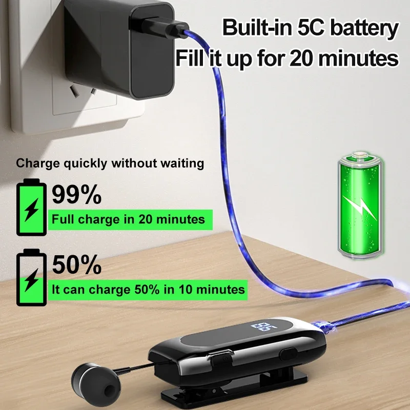 Trouvaille-auriculares inalámbricos K55 con Bluetooth, audífonos Lotus con un solo Clip, organizador de cables, soporte para bobinador de cables, F920, F910