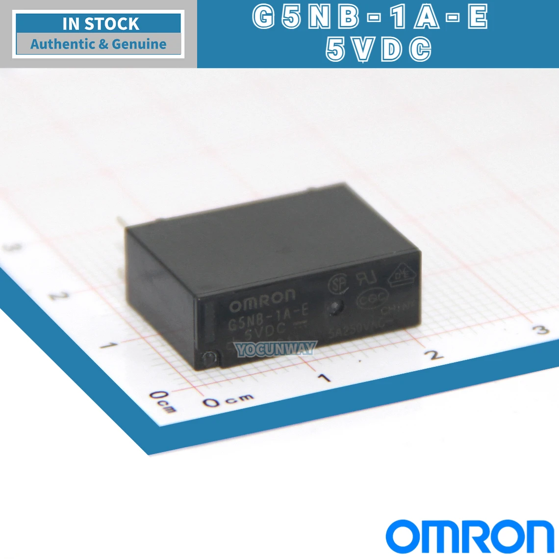 New Authentic Original OMRON PCB Power Relay G5NB-1A-E-5VDC 12VDC 24VDC DC5V 12V 24V  4-PIN 5A