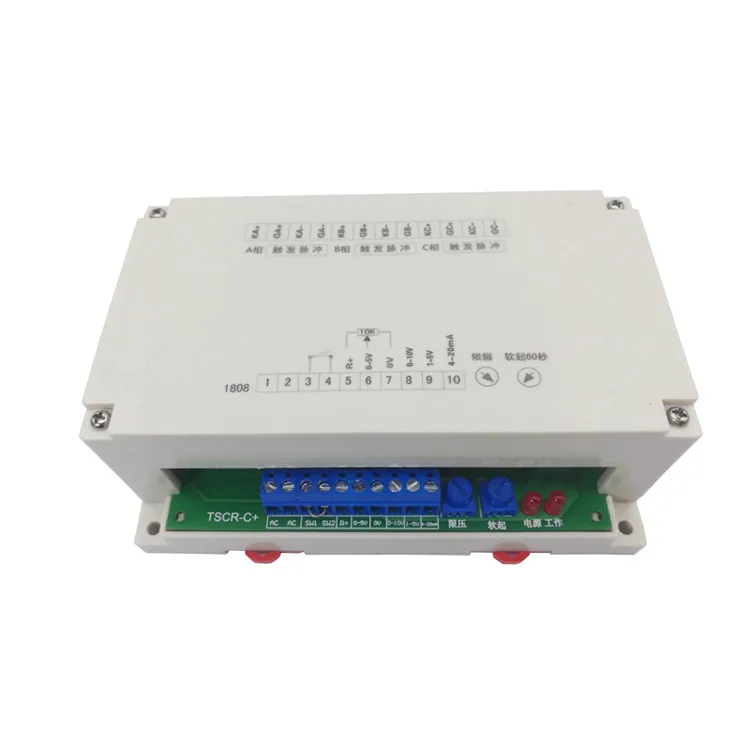 Three-phase thyristor phase shift trigger board TSCR-C soft start limiting controller voltage regulation thermostat rectifier