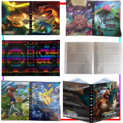 New Pikachu Nine-Grid Card Album Cartoon Jigglypuff Photo Album Decapitation Collection Anime Merchandise Holiday Gift