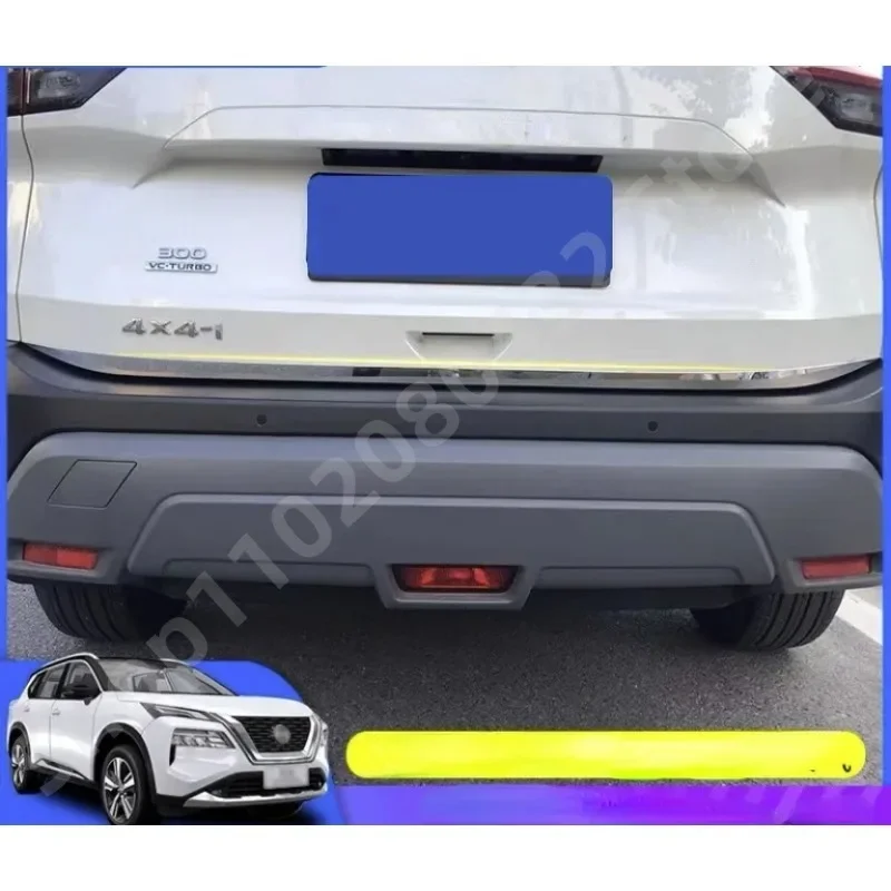 Fit For Nissan X-trail Rogue T33 2023 ailgate Rear Door Bottom Cover Molding Trim Stainless Steel back door trim car Accessories