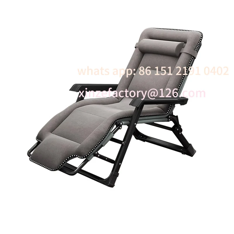 

Customizable recliner folding chair lunch break siesta folding bed backrest lazy sofa