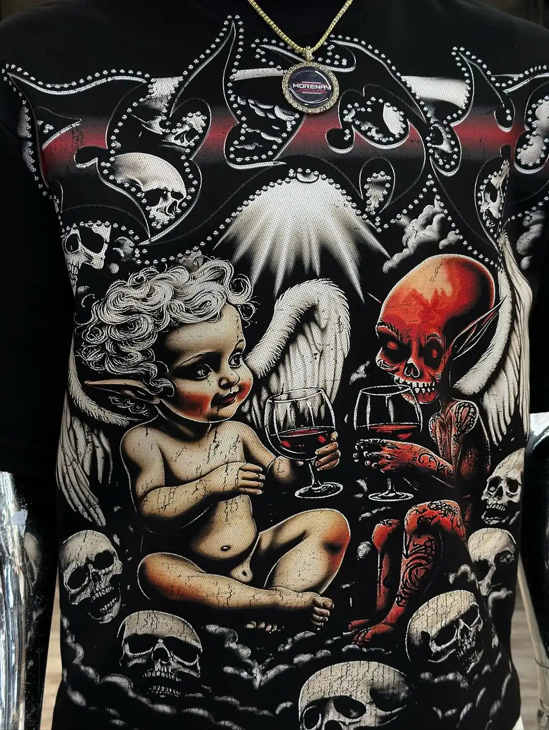 الهيب هوب الشارع الشهير اليومي خلع الملابس تي شيرت غير رسمي الاتجاه القوطي تنوعا قصيرة الأكمام للنساء بلوزات كبيرة الحجم جديد #2