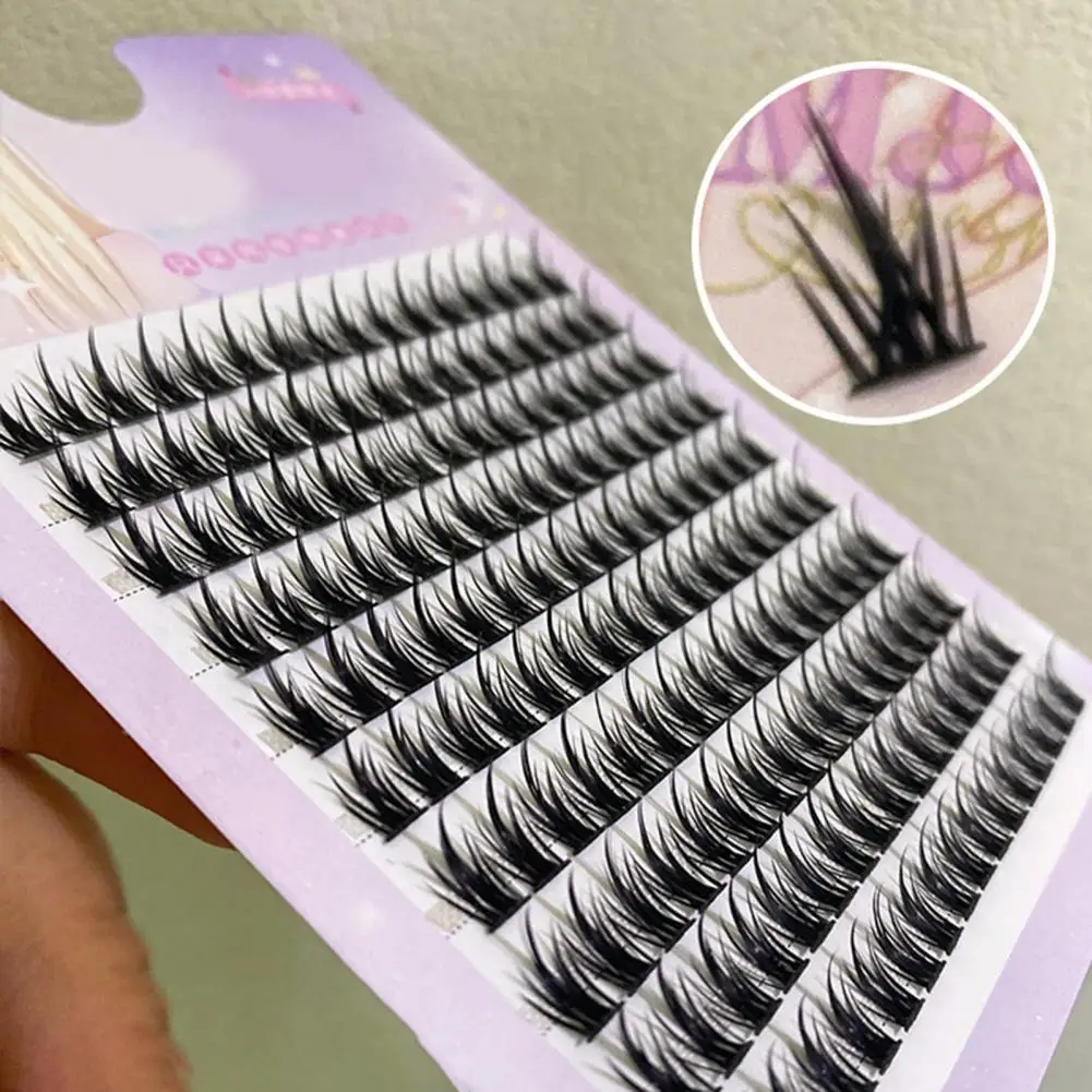 1 Box Trendy Non-Irritating Artificial Eyelashes Good Ductility 3D Fluffy False Eyelashes Eye Makeup Prop Dress Up
