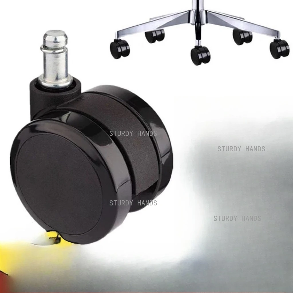 5pcs/lot General Office Chair M11 65/60mm PU TPU Rotating Smooth Rotating Silent Roller Furniture Hardware Accessories