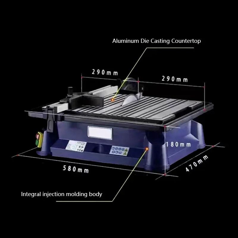 

Electric Desktop Tile Cutting Machine Multi-Functional High-Precision Tool with 45 Degree Chamfering for Precision Workshops
