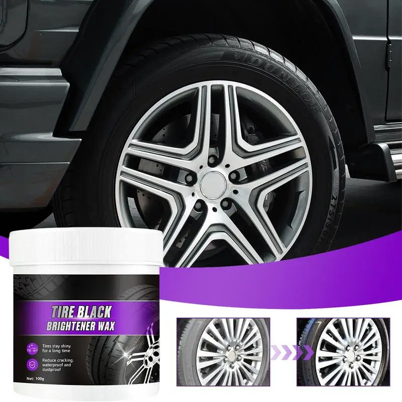 Car Tire Retreading Cleaning Cream Tire Care Wax Long-lasting Car Cleaning Tools Tire Cleaner Cream Deep Cleaning For Most Cars